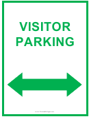 Visitor Parking Both Sides Sign