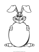 Big Easter Bunny Coloring Page