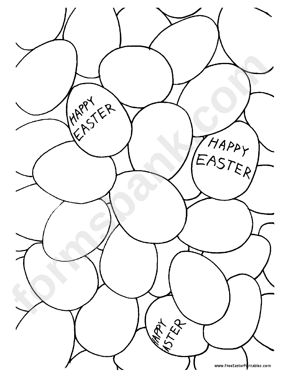 Eggs Holiday Coloring Sheets