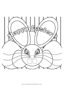 Easter Bunny Coloring Sheet