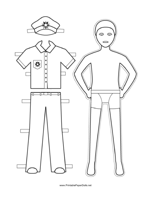 Navy Paper Doll Coloring Pages Printable pdf