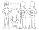 Servant Paper Doll Coloring Pages