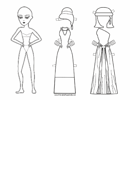 1920s Paper Doll Coloring Pages printable pdf download
