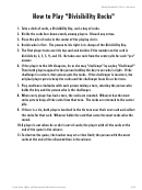 Math Standard I-3 And 4 Activitiy Sheet - Divisibility Rocks - Grade 5 - Utah State University - 2007 Printable pdf