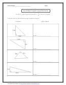 Area Of Right Angled Triangle Worksheet With Answers