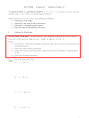 Ma 15200 Lesson 14 Section 1.5 Part 1 - Quadratic Equations Worksheet - Purdue University Printable pdf