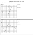 Determine Function Values From Graphs Worksheet With Answer Key