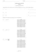 Additional Exercises 9.1 Form I Functions Worksheet With Answers