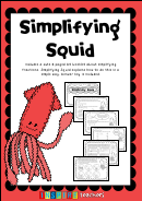 Simplifying Squid Fractions Worksheet With Answers