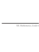 Mathematics Test With Answers - Grade 6, Mcas, 2012