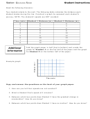 Station: Graphing Speed Worksheet