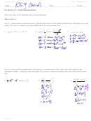 Worksheet 2.3 - Differentiation Rules With Answers - Calculus Maximus