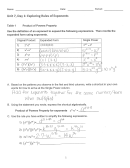Unit 7, Day 1: Exploring Rules Of Exponents Worksheet With Answers