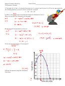 The Quadratic Formula Worksheet With Answers Printable pdf