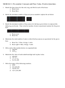 Module 1: Pre-Number Concepts And Place Value - Practice Questions With Answers Printable pdf