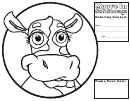 Moove In Self Storage Cow Coloring Sheet