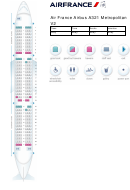 Air France Airbus A321 Metropolitan V2 Seating Chart Printable pdf