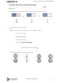 Percent To Fraction/decimal Math Worksheet With Answers - Neufeld Learning Systems Inc