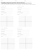 Graphing Using Intercept Form (factored Form) Quadratic Equations Worksheet