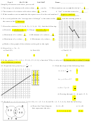Test 1 Mat 190 Worksheet With Answers - Fall 2007 Printable pdf