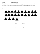 Group Of Triangles Single Digit Addition Worksheets Printable pdf