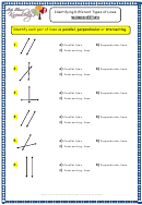 Identifying Different Types Of Lines - Geometry Worksheet With Answers Printable pdf