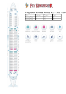 Kingfisher Airlines Airbus A321 200 178pax Seating Chart Printable pdf