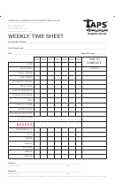 Weekly Time Sheet Template - Trainee & Apprentice Placement Service, Inc.