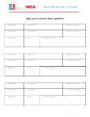 Nica Team Meeting Sign In Sheet Template