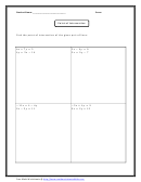 Point Of Intersection Equation Worksheet With Answer Key