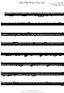 Bruno Mars - Just The Way You Are Sheet Music Printable pdf