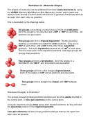13 - Molecular Shapes Worksheet With Answers