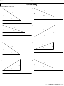 Geometry Triangles Worksheet With Answer Key Printable pdf