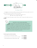 Math 702 Lesson 3 The Range Of Data / Lesson 4 Calculating Interest For Months Worksheet