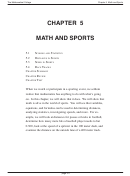 Chapter 5 Math And Sports Worksheet With Answers - The Mathematical Collage