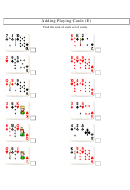 Adding Playing Cards (e) Math Worksheet With Answers