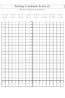 Plotting Coordinate Points (f) Math Worksheet With Answers
