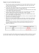 Chapter 6, Lesson 8 Chimistry Activity Sheet With Answers
