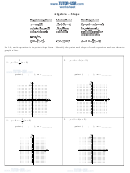 Algebra - Equation In Point-slope Form Worksheet