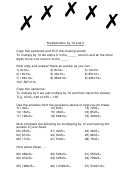 Multiplication By 10 And 5 Worksheet