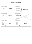 Tener - To Have Spanish Worksheet Printable pdf