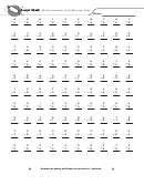 Multiplication One-Minute Test Worksheet Printable pdf