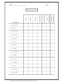 Place Value Chart Worksheet With Answers