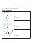 Molecular Geometry Worksheet - Pogil Activities For High School Chemistry