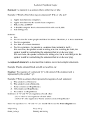 Lecture 2 Symbolic Logic Worksheet With Answers Printable pdf
