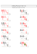 Adding Playing Cards (a-j) Math Worksheet With Answers