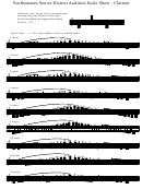 Clarinet Scale Sheet - Northeastern Senior District Audition Printable pdf