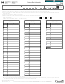 Schedule 100 (form T5013) - Canada Balance Sheet Information