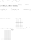 Test 2 Mat 190 Worksheet - 2008 Printable pdf