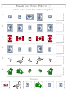 Canada Day Picture Patterns Worksheet With Answer Key